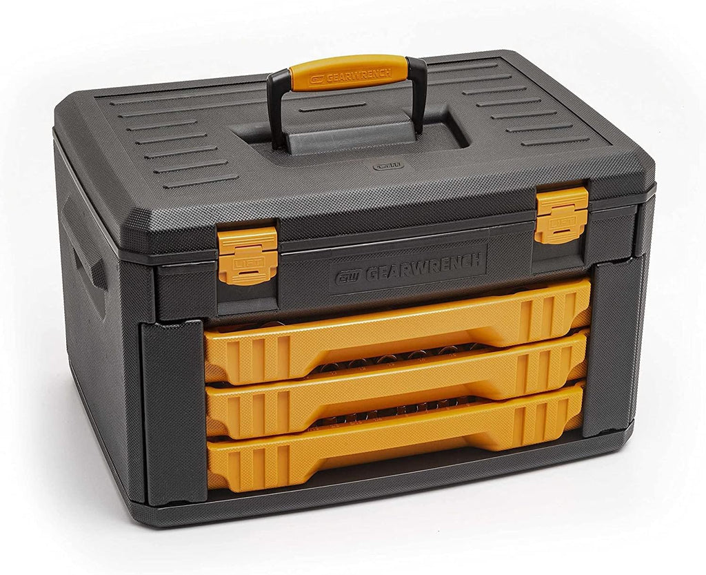 GEARWRENCH 219 Pc. Mechanics Tool Set in 3 Drawer Storage Box - 80940
