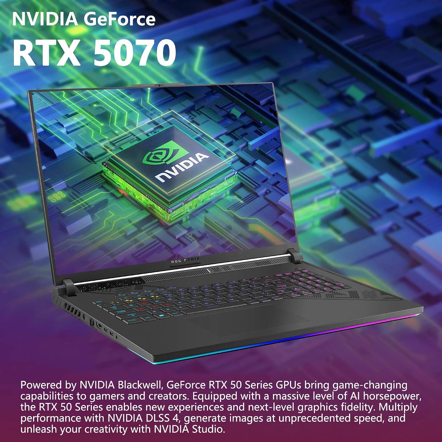 ASUS ROG Strix G18 G814 Gaming Laptop | 18' 2560x1600 240Hz 100% DCI-P3 | AMD 16-core Ryzen 9 9955HX (>i9-14900HX) | 64GB DDR5 4TB SSD | GeForce RTX 5070 DLSS4 | RGB Backlit Win11Pro w/DLCA Accessory