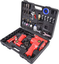 JEGS 81151 Air Tool Kit Includes Impact Wrench Ratchet Wrench Hammer Die Grinder