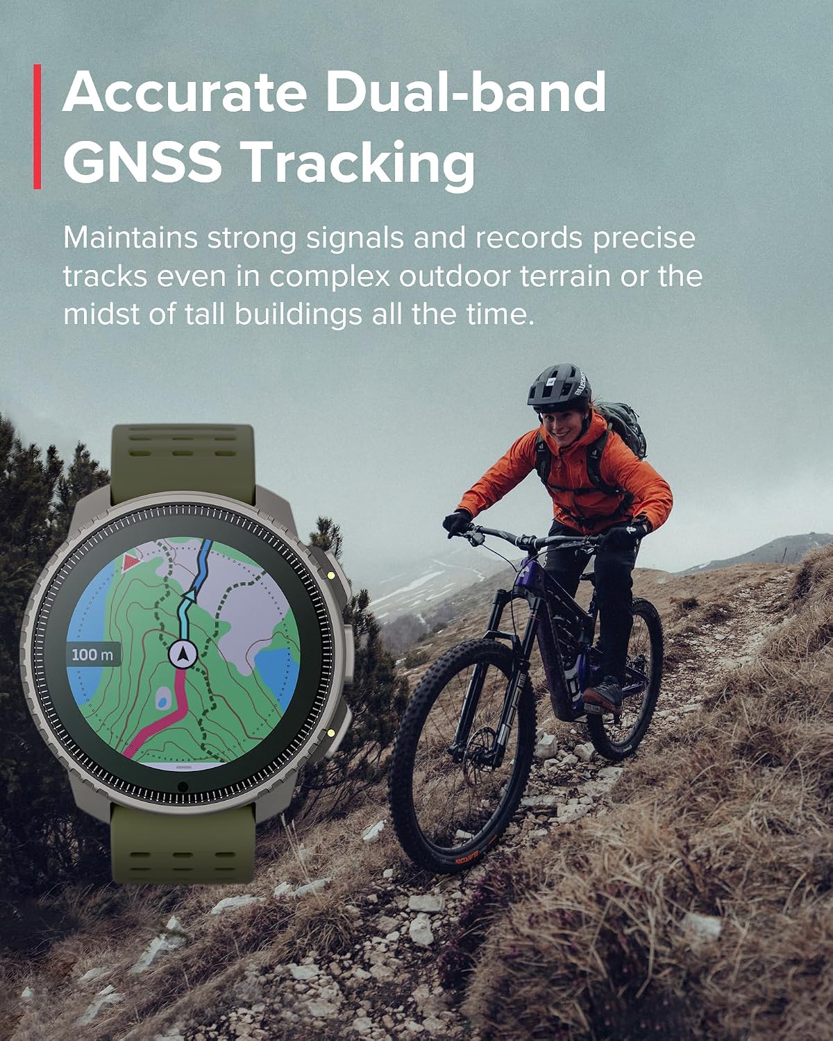 SUUNTO Vertical GPS Adventure Watch, Activity Tracker w/Dual-Band GNSS & Offline Maps, Supports 95+ Sports, Training Metrics & Recovery Insights, Solar Charging Opt. for 1yr Daily Use