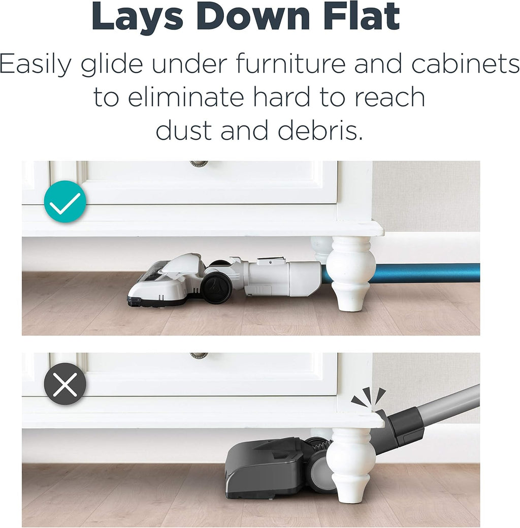 Eureka NEC180 RapidClean Pro Cordless Stick and Handheld Vacuum Cleaner for Hard Floors, Battery-Operated Portable Vacuum Cleaner with Maximum Efficiency Powerful Suction White
