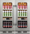 Whynter Wine Fridge Refrigerator 30 Inch Wine Cooler Bundle Built-In or Freestanding Wine Fridge with Glass Door Large Capacity Holds 160 Cans Beverage Refrigerators For Home Bar Kitchen