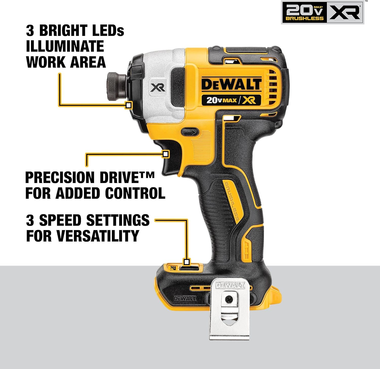 DEWALT 20V MAX XR Drywall Cutting Tool Combo Kit, Cut Out Tool, Drywall Screwgun, Impact Driver, with Batteries, Charger, and Collets Included, 5.0Ah (DCK303P2)