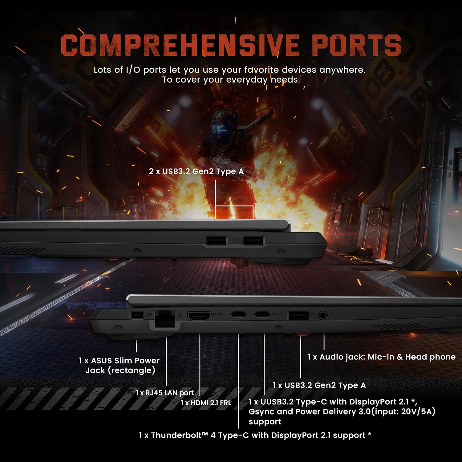 ASUS TUF F16 16' WUXGA 165Hz Gaming Laptop, Intel i7-14650HX, NVIDIA GeForce RTX 5070 8GB, 32GB DDR5, 2TB SSD, RGB Backlit Keyboard, 1080p IR Camera, Wi-Fi 6E, Win 11, Gray, 1TB Docking Station Set