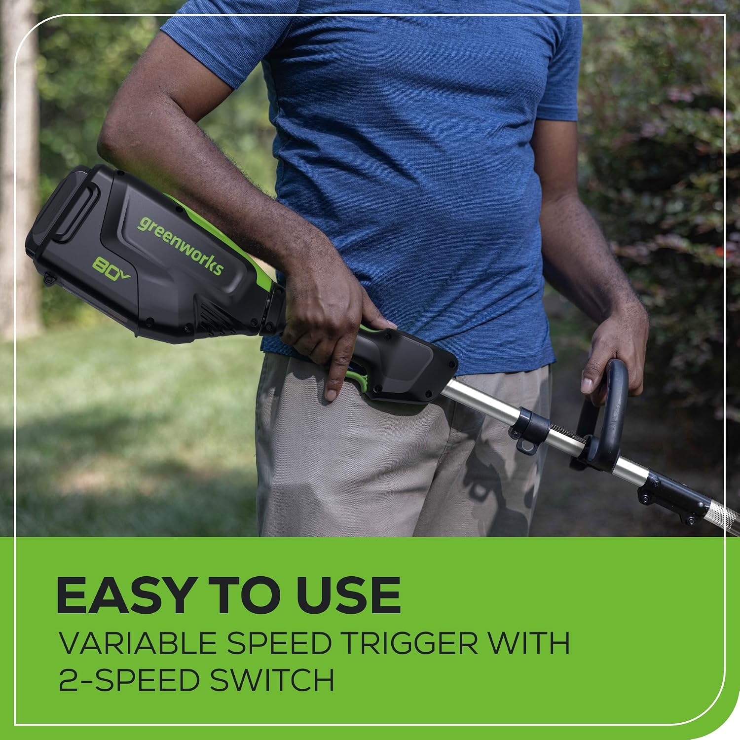Greenworks 80V 16' Brushless Cordless String Trimmer and 700 CFM Leaf Blower Combo Kit, 2.5Ah Battery and Charger Included