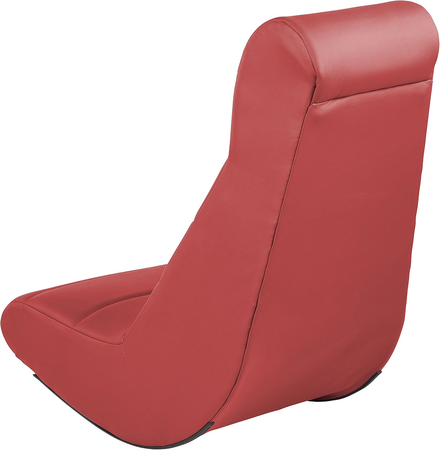 Factory Direct Partners Soft Ergonomic Horizontal Soft Floor Video Rocker - Cushioned Ground Chair Great for Reading, Gaming or Watching TV for Kids, Teens and Adults - Red, 10489-RD