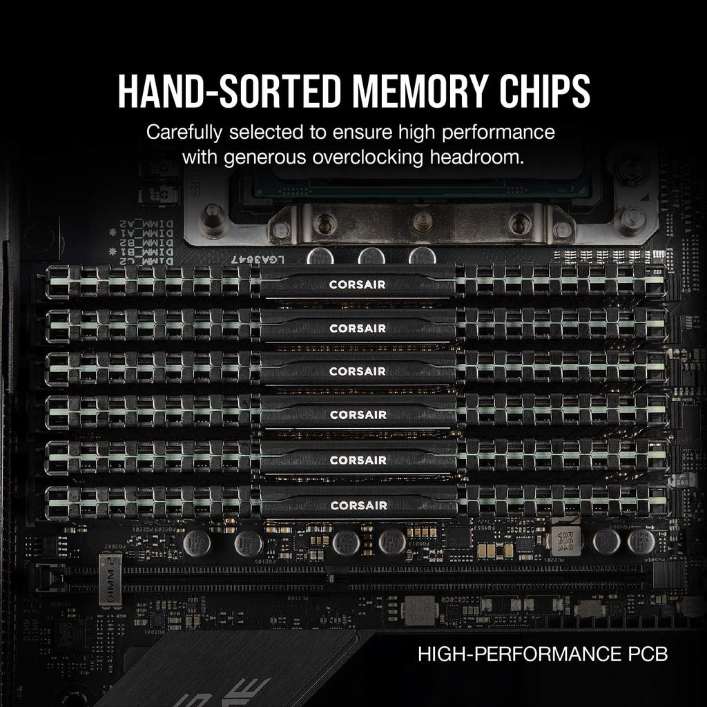 CORSAIR Vengeance LPX DDR4 RAM 32GB (2x16GB) Up to 3200MHz CL16-20-20-38 1.35V Intel XMP AMD EXPO Computer Memory – Black (CMK32GX4M2E3200C16)