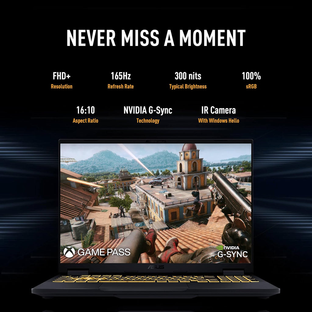 ASUS TUF Gaming F16 Laptop, NVIDIA RTX 5060 (Beat RTX 4070), Intel 14th Core i7-14650HX, 16' FHD+ 165Hz Anti-Glare LCD, WiFi 6E, RGB Backlit Keyboard, 32 GB DDR5, 2 TB SSD, Windows 11 Pro, Accessories