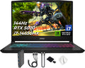 msi Katana 15.6' 165Hz QHD Gaming Laptop, NVIDIA GeForce RTX 5070 8GB, 64GB DDR5 RAM, 5TB Storage(4TB SSD & 1TB Docking Station), Intel i7-14650HX, 4 Zone RGB Backlit Keyboard, Windows 11 Pro, Black