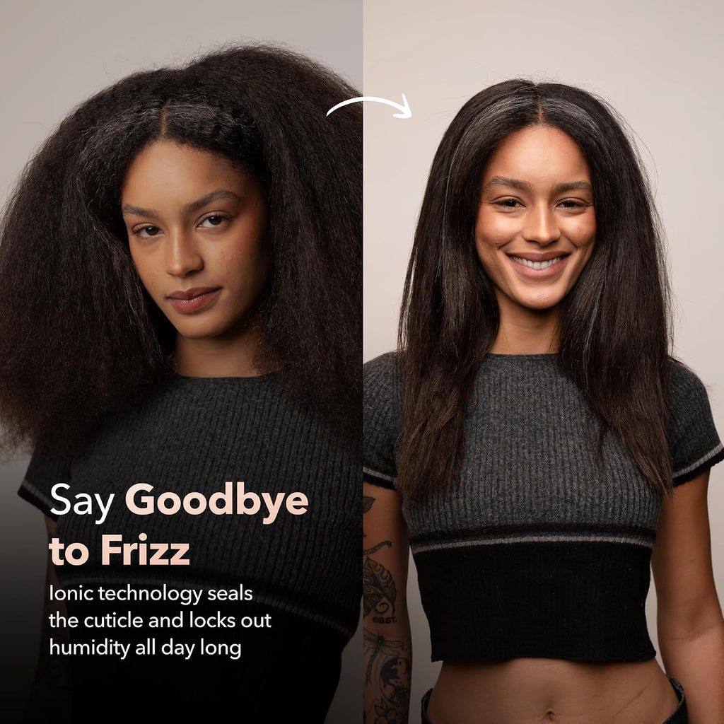 SRILabs StyleQ Flat Iron Hair Straightener — Red Light Therapy, Titanium Plates, Graphene Technology, Negative Ions | 12 Heat Settings | Frizz-Free Results for All Hair Types