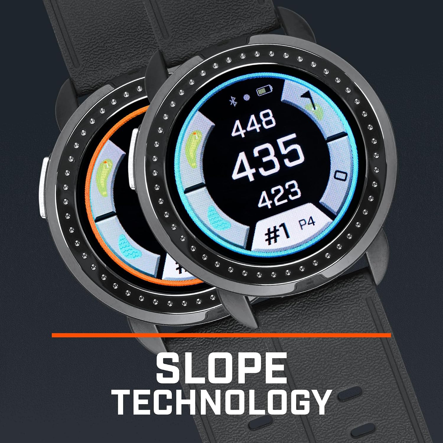 Bushnell Golf iON Elite GPS Watch – Color Touchscreen, Slope‑Adjusted Yardages, 38,000+ Courses, Shot Tracker, USB‑C, Magnetic Charger