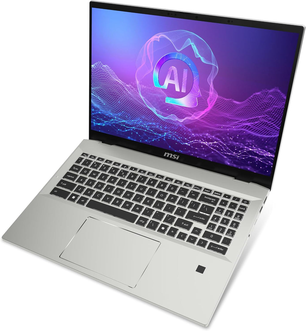 msi Prestige A16 AI+ (2025) 16' UHD+ OLED Business Laptop: AMD Ryzen 9-365, Radeon Graphics, 32GB LPDDR5x, 1TB NVMe SSD, Type-C, WiFi 7, Win 11 Home: Urban Silver A3HMG-207US