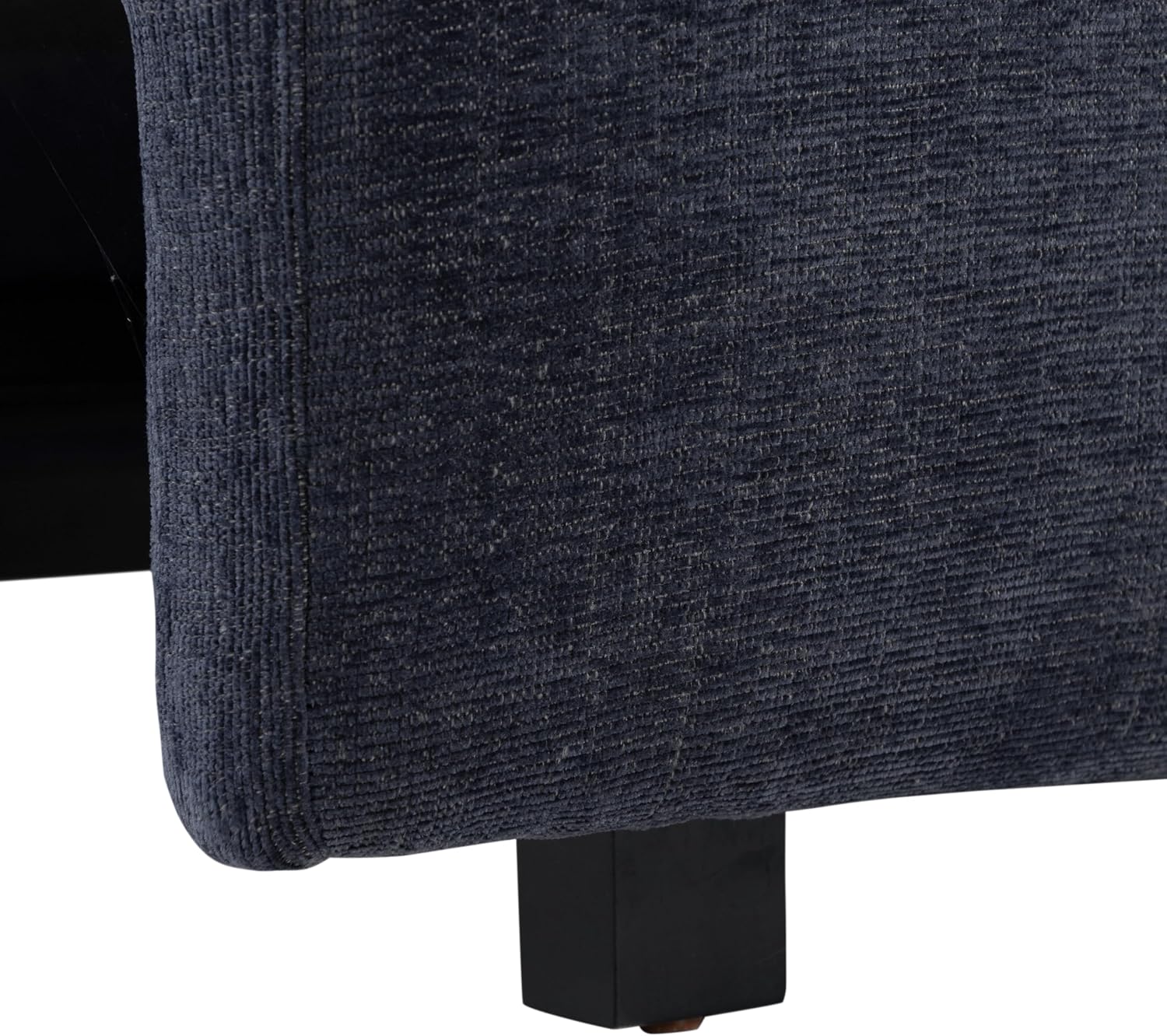 Serta Glendale 90.2' Queen Size Wall-Hugging Convertible Sofa, Dreamcoil Comfort, Chenille Fabric, Navy