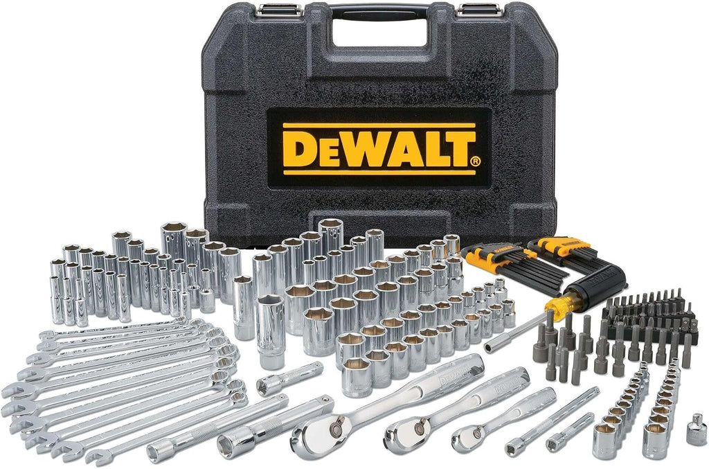 DEWALT Mechanics Tool Set, 1/4' & 3/8' & 1/2' Drive, SAE/Metric, 205-piece (DWMT81534)