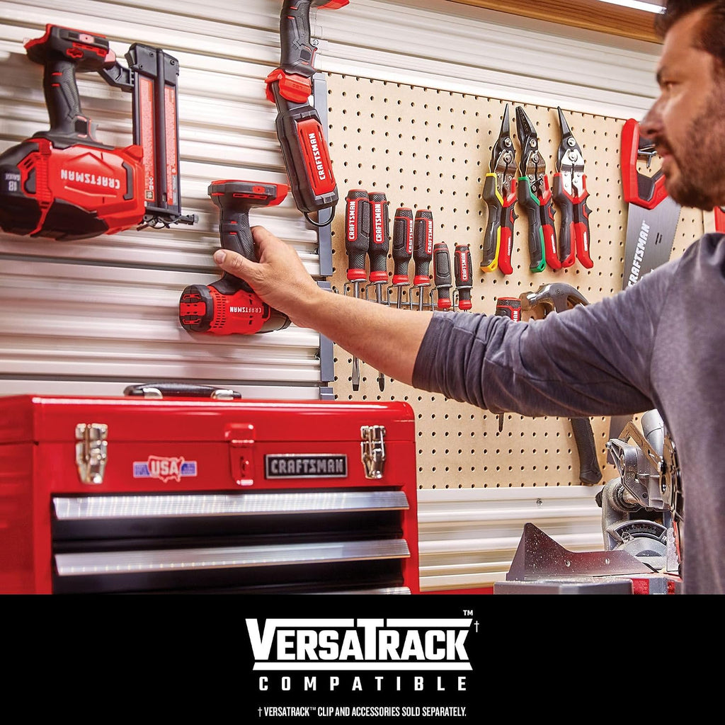 CRAFTSMAN V20 Cordless 4-Tool Power Tool Combo Kit with 2 Batteries and Charger (CMCK400D2)