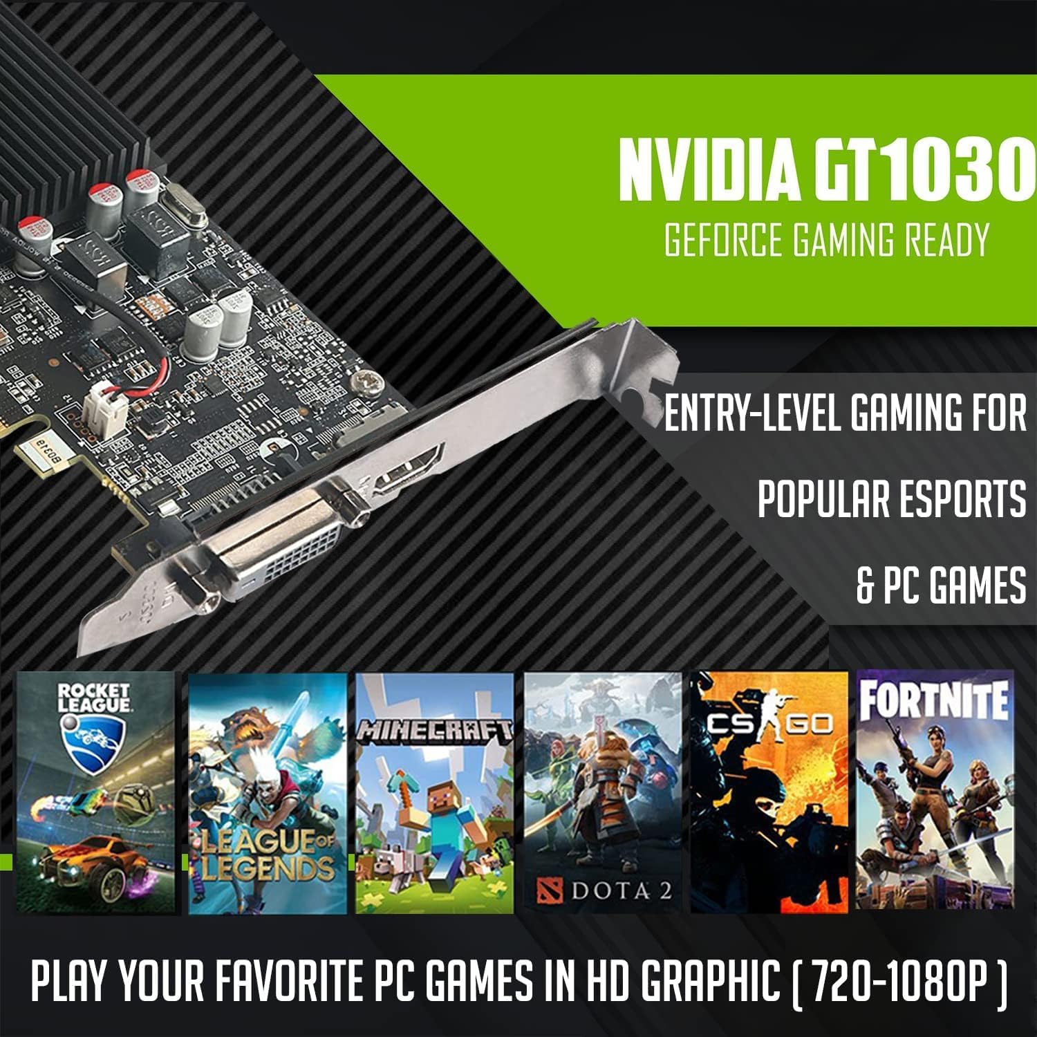 Dell Desktop PC Gaming Bundle - Core i7, 16GB RAM, 1TB SSD, GT 1030, RGB Keyboard with AI-Enhanced Copilot Key and Mouse, RGB Headphone, Webcam, Wi-Fi, Windows 11 Pro(Renewed)
