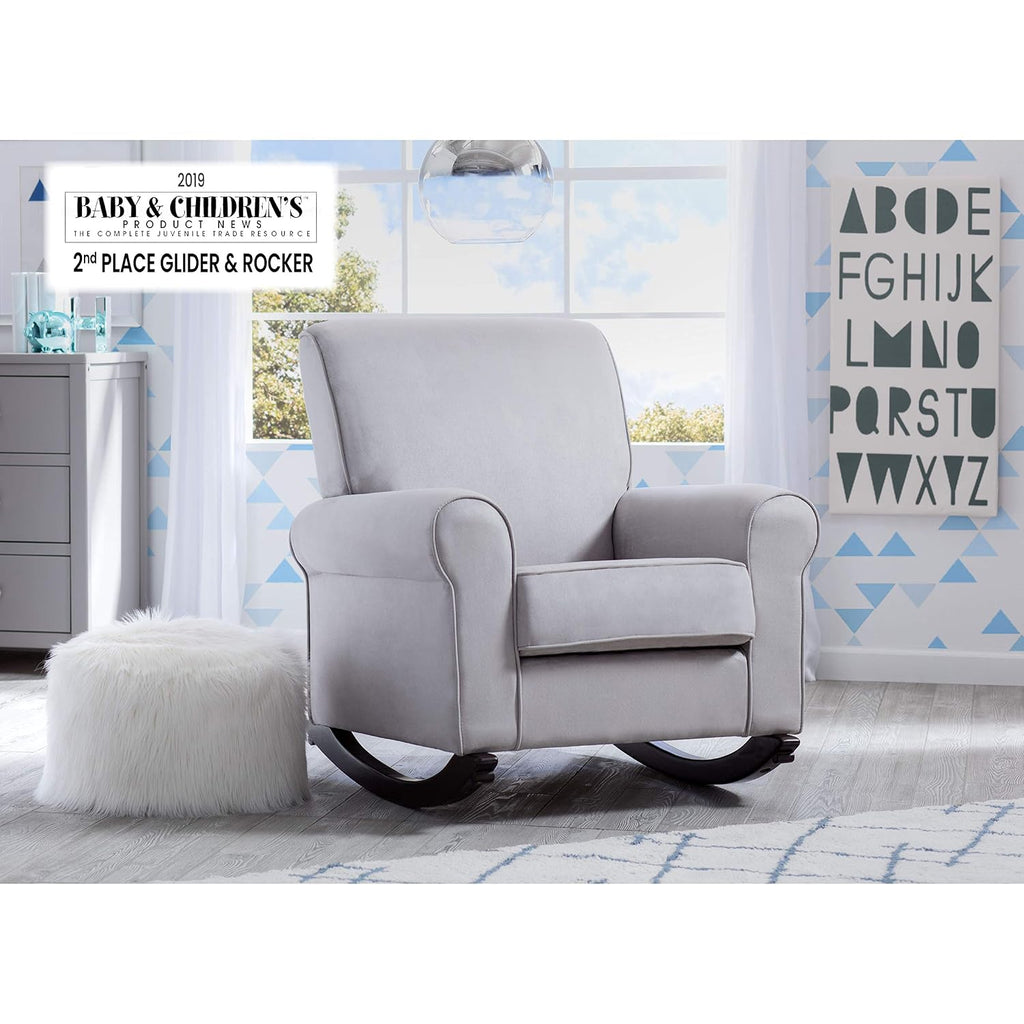 Delta Children Rowen Nursery Rocking Chair, Dove Grey