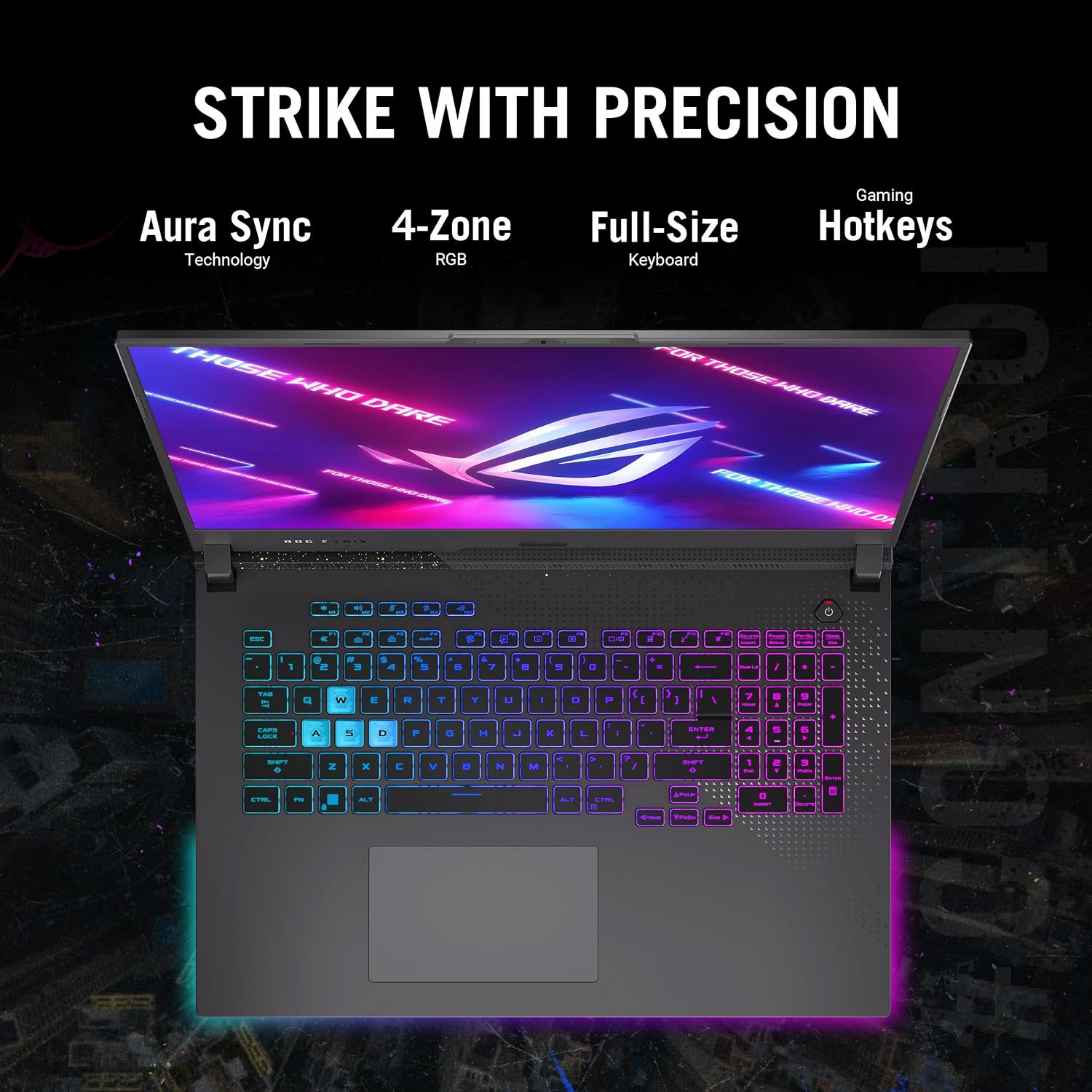 ASUS ROG Strix G17 (2023) Gaming Laptop, 17.3â€ QHD 240Hz, GeForce RTX 4060, AMD Ryzen 9 7945HX, 16GB DDR5, 1TB PCIe SSD, Wi-Fi 6E, Windows 11, G713PV-DS94, Eclipse Gray