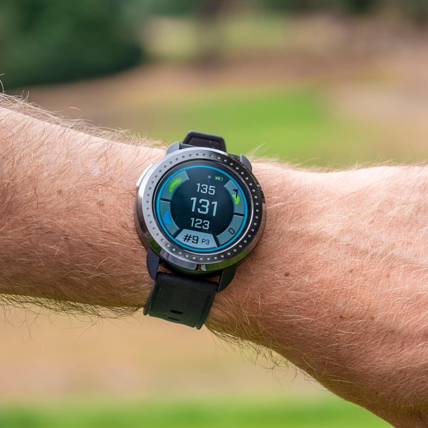 Bushnell Golf iON Elite GPS Watch – Color Touchscreen, Slope‑Adjusted Yardages, 38,000+ Courses, Shot Tracker, USB‑C, Magnetic Charger