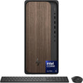 HP OmniDesk Desktop PC, Intel Core Ultra 5 225, 16 GB RAM, 512 GB SSD, Intel Graphics, Windows 11 Home, Microsoft Copilot, Dark Wood, M03-0010 (2025)