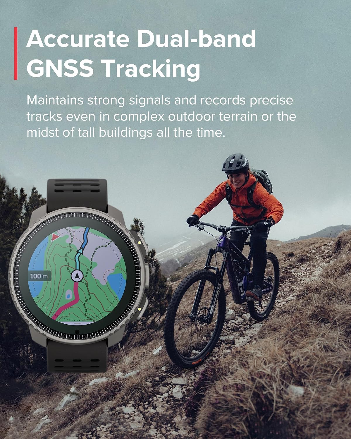SUUNTO Vertical GPS Adventure Watch, Activity Tracker w/Dual-Band GNSS & Offline Maps, Supports 95+ Sports, Training Metrics & Recovery Insights, Solar Charging Opt. for 1yr Daily Use