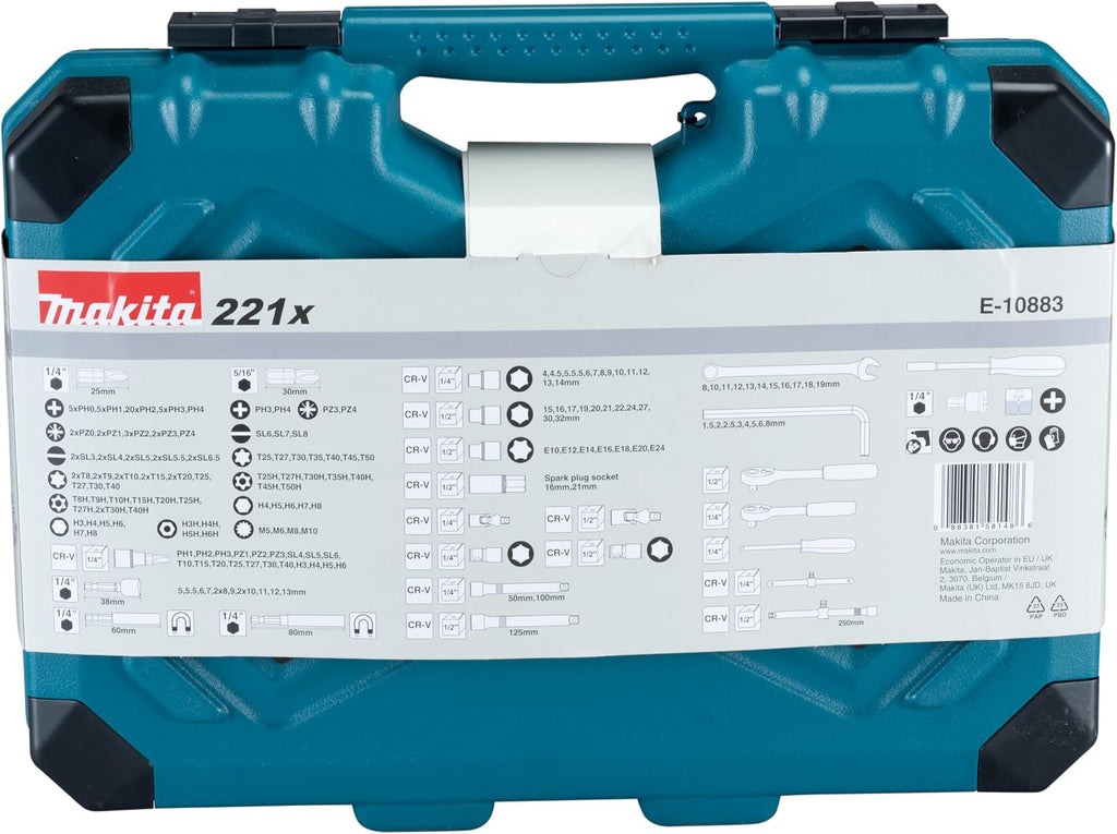 Makita E-10883 221 Piece Maintenance Set
