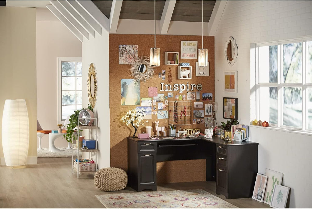 Realspace® Magellan 59'W L-Shape Corner Computer Desk, Espresso