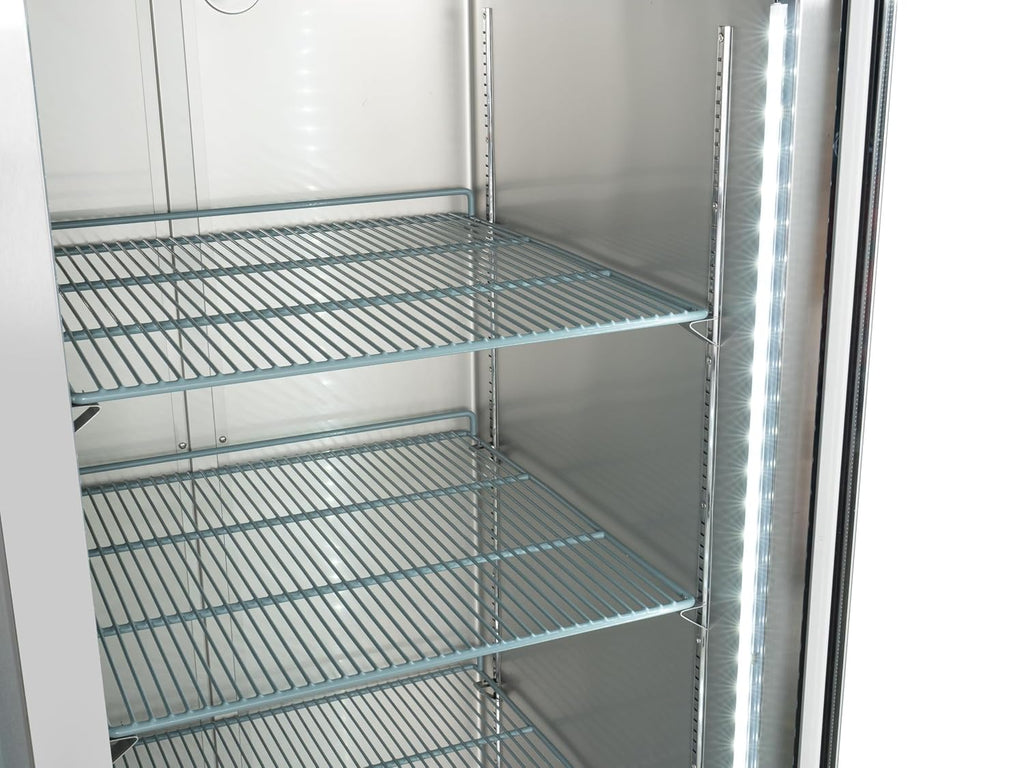 KoolMore - RIR-1D-GD 29' Stainless Steel 1 Glass Door Commercial Reach-in Refrigerator Cooler - 23 cu. ft