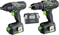 Genesis G20MAX 20V Drill/Impact Driver Combo Kit, LED Light Metal Ratcheting Chuck, 450 in-lbs drill, 1600 in-lb Impact Driver Two 2.0Ah Batteries, Charger, and Storage Bag GL20DIDKB2