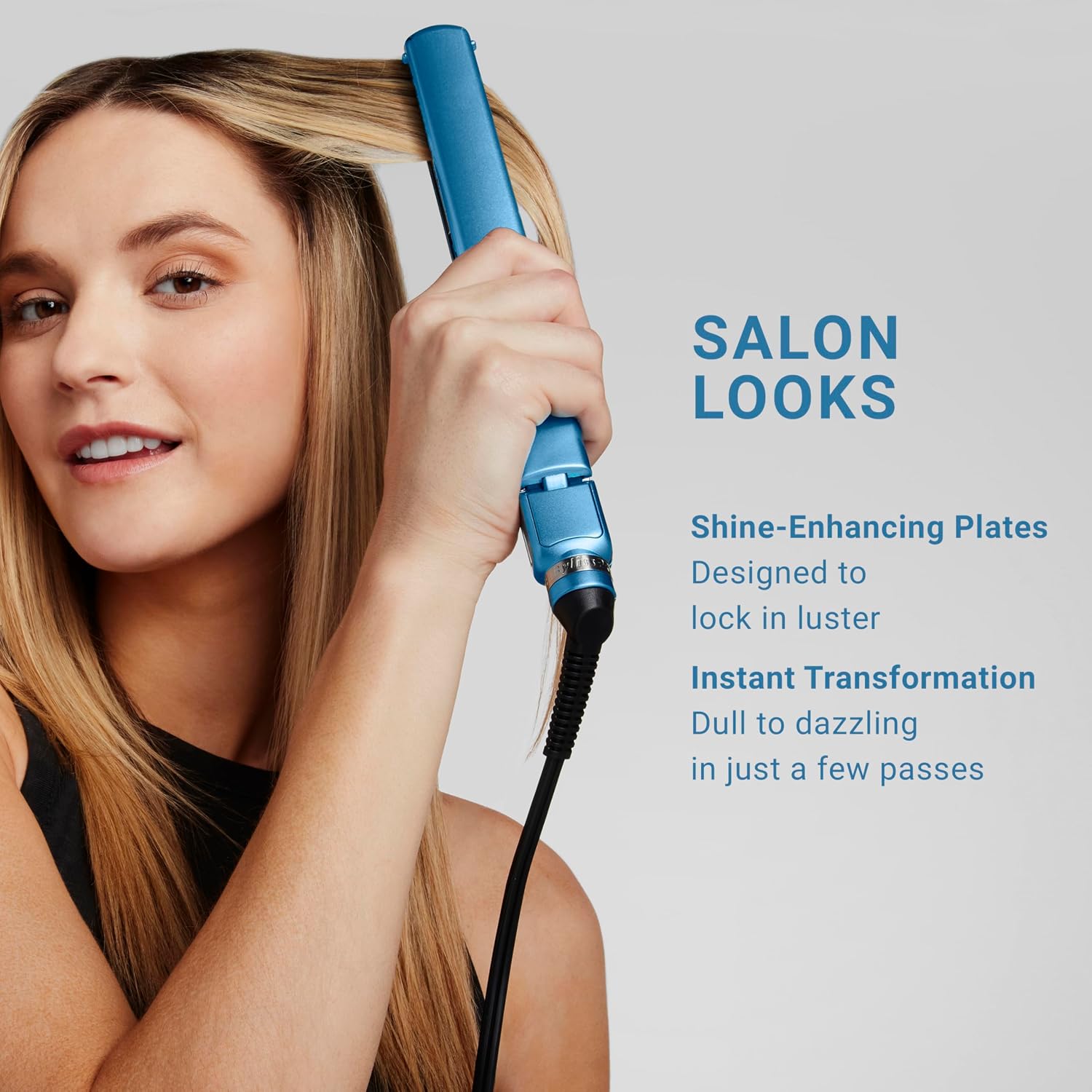 BaBylissPRO 1' Ultra Thin Flat Iron, Hair Straightener, Shorter Plates