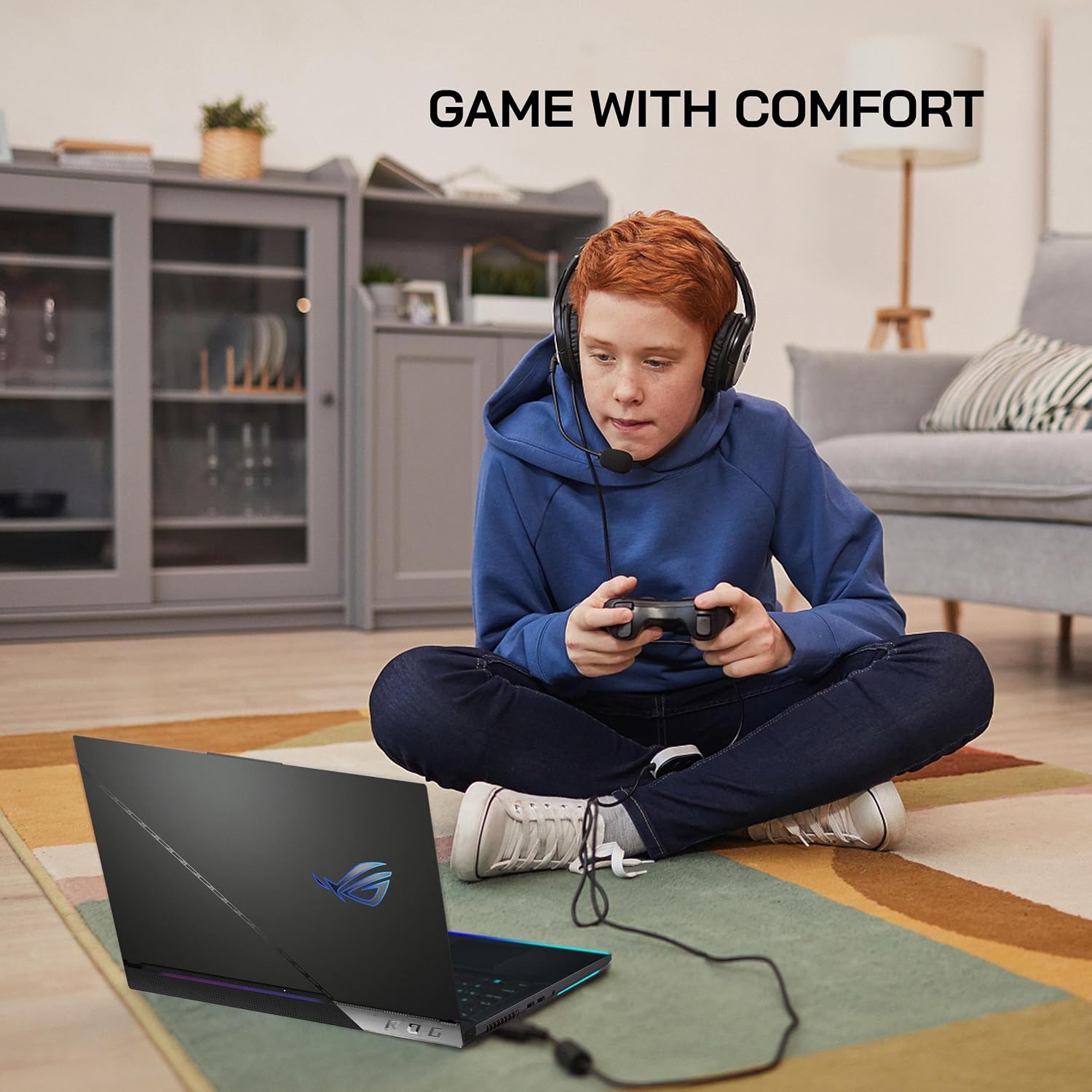 ASUS ROG Strix G17 (2023) Gaming Laptop, 17.3' QHD 240Hz Display, AMD Ryzen 9 7845HX, GeForce RTX 4060, 32GB DDR5 RAM, 1TB PCIe SSD, RGB Backlit Keyboard, Win 11 Pro, Gray, 32GB USB Card (Renewed)