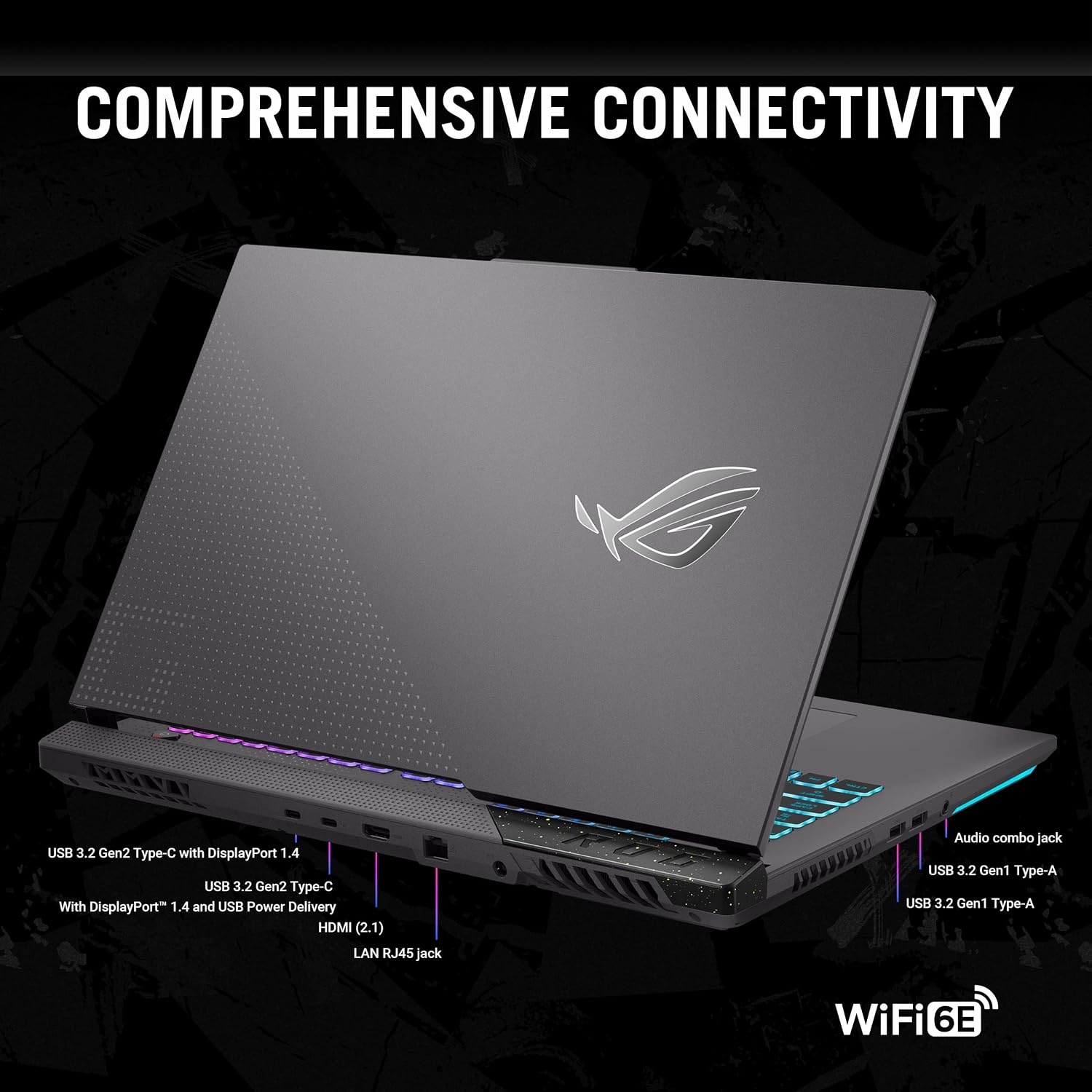 ASUS ROG Strix G17 (2023) Gaming Laptop, 17.3â€ QHD 240Hz, GeForce RTX 4060, AMD Ryzen 9 7945HX, 16GB DDR5, 1TB PCIe SSD, Wi-Fi 6E, Windows 11, G713PV-DS94, Eclipse Gray
