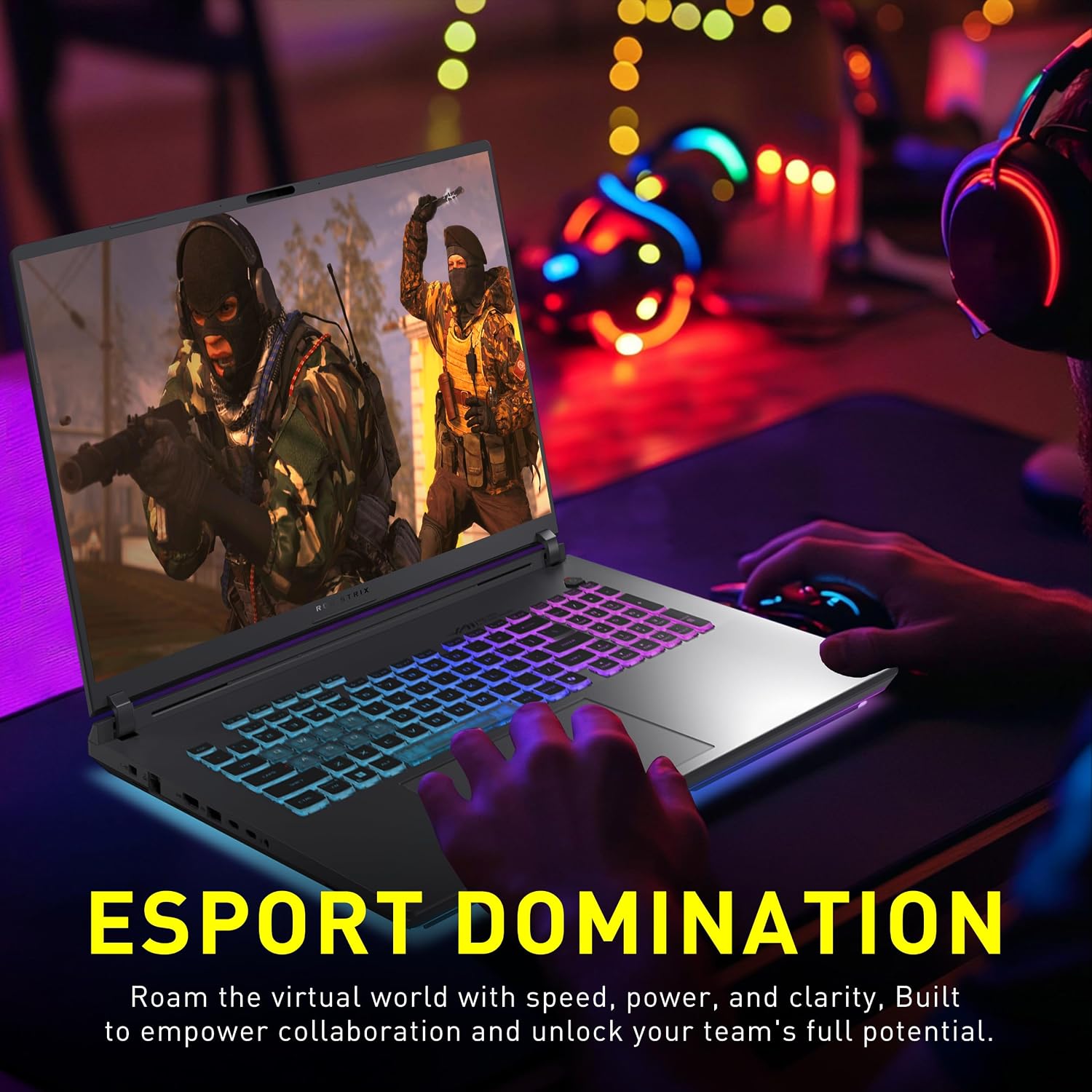 ASUS ROG Strix G18 18' WQXGA 240Hz Gaming Laptop, GeForce RTX 5070 8GB, Intel Ultra 9 275HX, 64GB DDR5, 3TB Storage (2TB SSD + 1TB Docking Station Set), Backlit Keyboard, IR Camera, Win 11 Pro, Gray