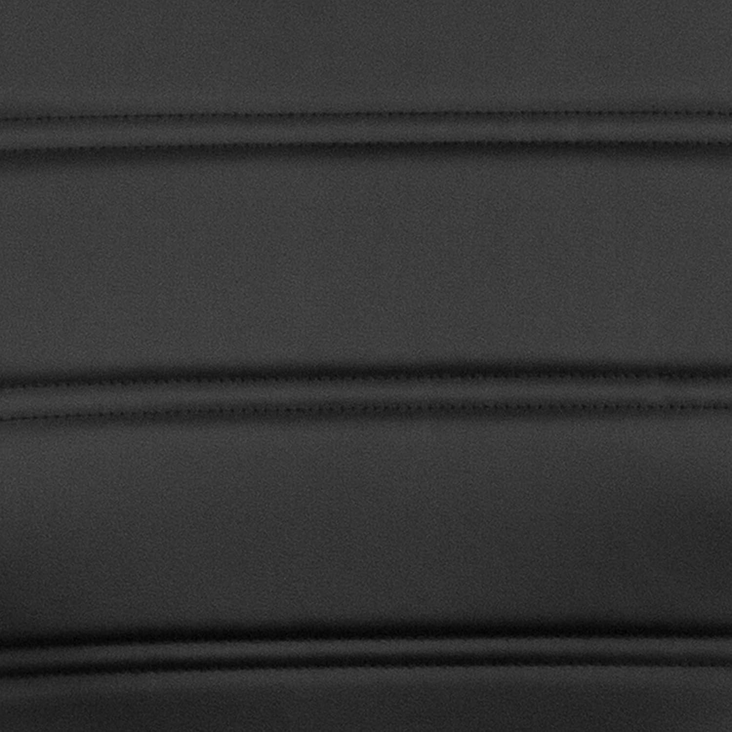 Flash Furniture Whitney Mid-Back Swivel LeatherSoft Desk Chair with Wheels, Padded Seat and Armrests, Adjustable Height Padded Office Chair, Black