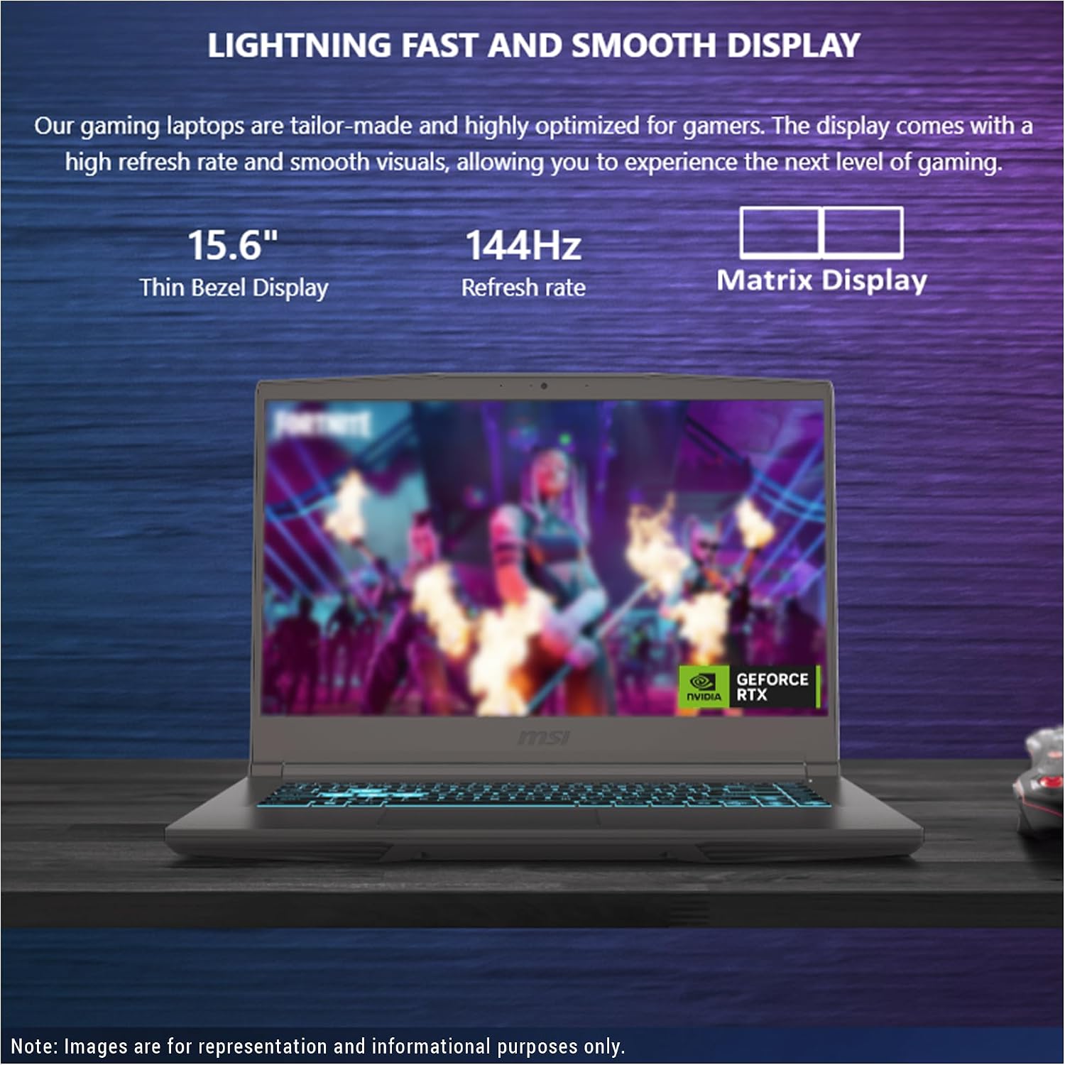 msi Thin A15 Thin Gaming Laptop, AMD Ryzen 7-7735HS, 64 GB DDR5 RAM, 1 TB PCIe SSD, 15.6' Full HD (1920x1080) Display, Nvidia G-Force RTX 4050, Backlit Keyboard, W11 Pro, Cosmos Gray