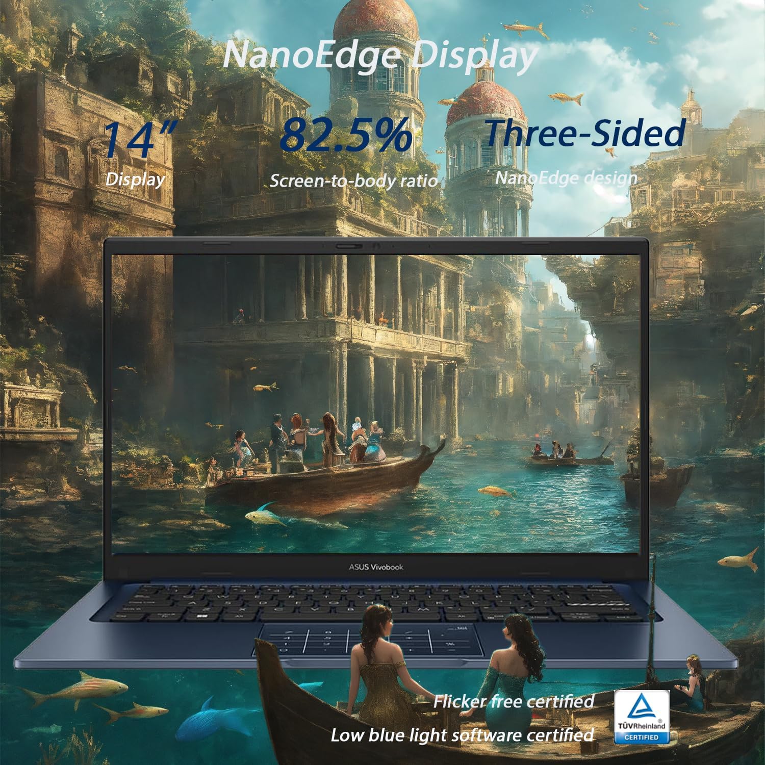 ASUS VivoBook Laptop | Intel 13th Generation 6 Core Processor Up to 4.5GHz (Beat i7-1195G7) | 24GB RAM | 512GB PCIe SSD | 14' FHD Display | Bluetooth | HDMI | Thin & Light | Windows 11