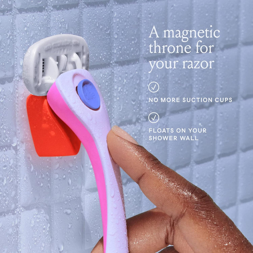 Billie Razors for Women Shave Kit – Women's Razor + 4 x 5-Blade Razor Refills + Magnetic Holder – DreamPop,(Pack of 12)