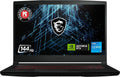 msi GF63 Thin Gaming Laptop: 11th Gen Intel Core i5, GeForce RTX 2050, 15.6' FHD, 144Hz, 8GB DDR4, 512GB NVMe SSD, Cooler Boost 5, Win 11: Black 11UCX-1424US
