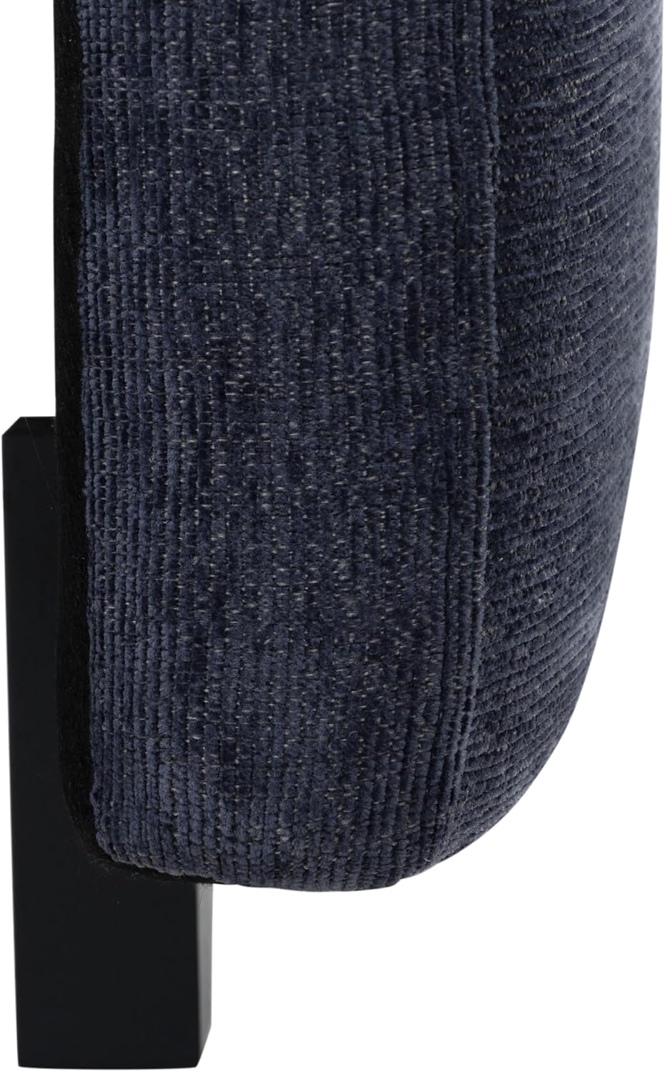 Serta Glendale 90.2' Queen Size Wall-Hugging Convertible Sofa, Dreamcoil Comfort, Chenille Fabric, Navy