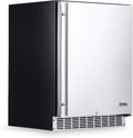 NewAir 24' Outdoor Beverage Fridge | Freestanding or Built-In Under counter Refrigerator for Outside Patio | Weatherproof Outdoor Fridge for 160 Cans with Auto-Closing Door | Stainless Steel