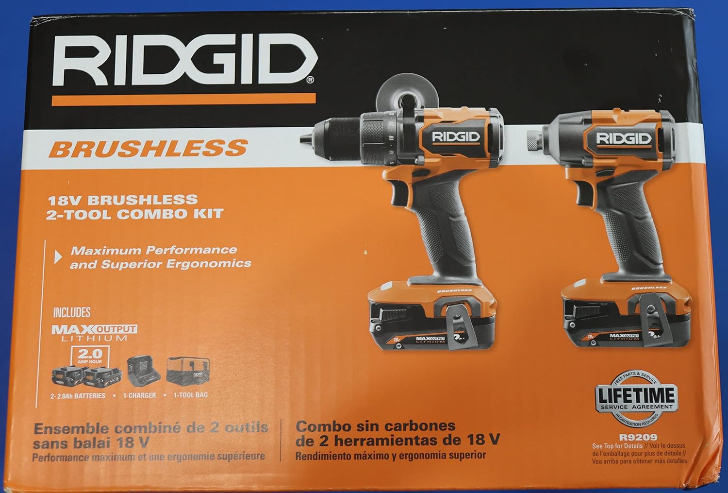 18V BRUSHLESS Cordless 2-Tool Combo KIT with Drill/Driver, Impact Driver, 2 Batteries, 18V C