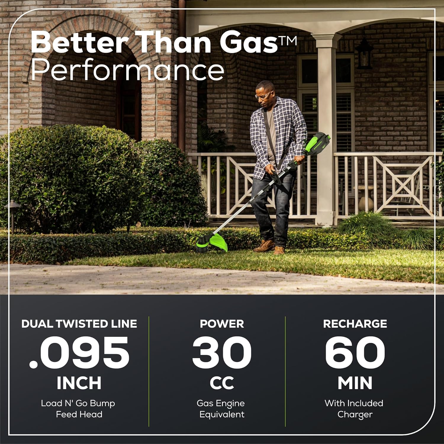 Greenworks 80V 16' Brushless Cordless String Trimmer and 700 CFM Leaf Blower Combo Kit, 2.5Ah Battery and Charger Included