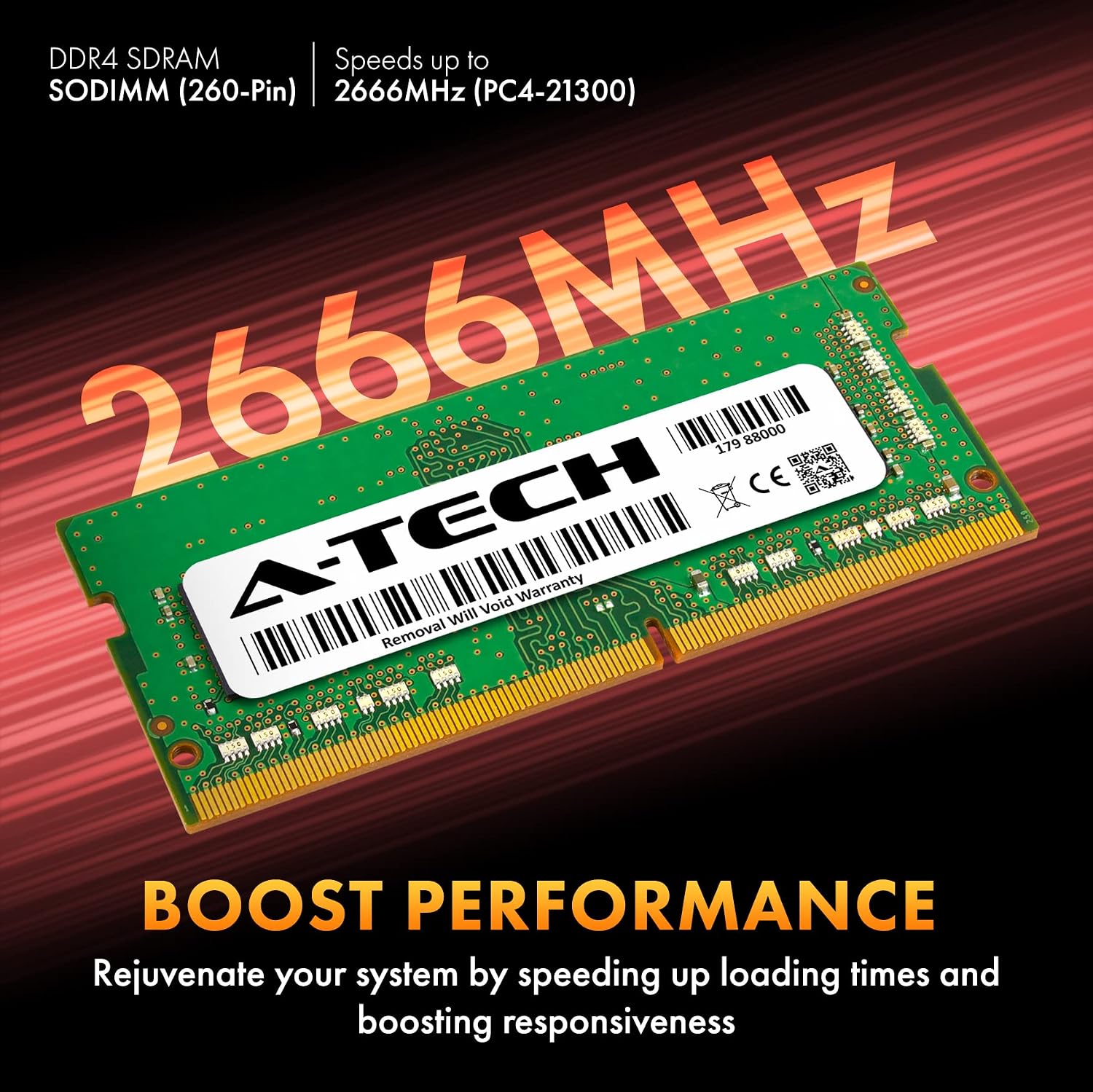 A-Tech 8GB Kit (2x4GB) RAM for MSI GF63 Thin Laptop | DDR4 2666MHz PC4-21300 SODIMM 1.2V 260-Pin Non-ECC SO-DIMM Memory Upgrade