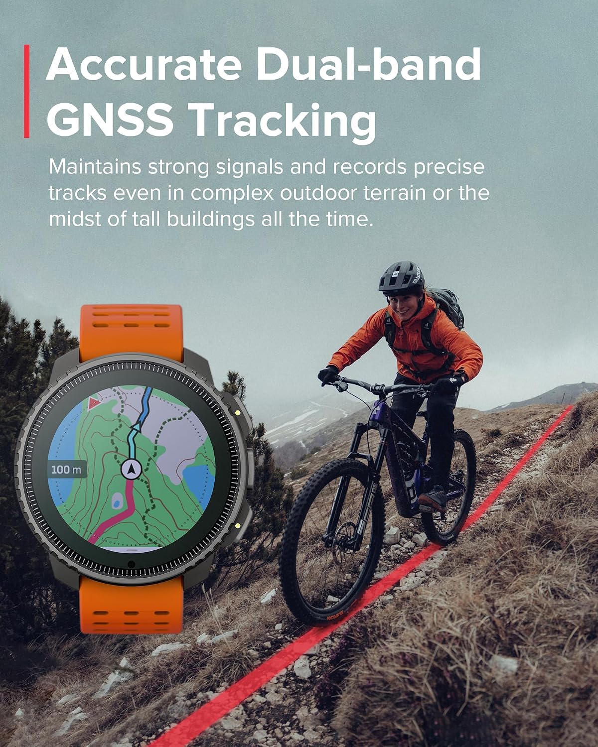 SUUNTO Vertical GPS Adventure Watch, Activity Tracker w/Dual-Band GNSS & Offline Maps, Supports 95+ Sports, Training Metrics & Recovery Insights, Solar Charging Opt. for 1yr Daily Use