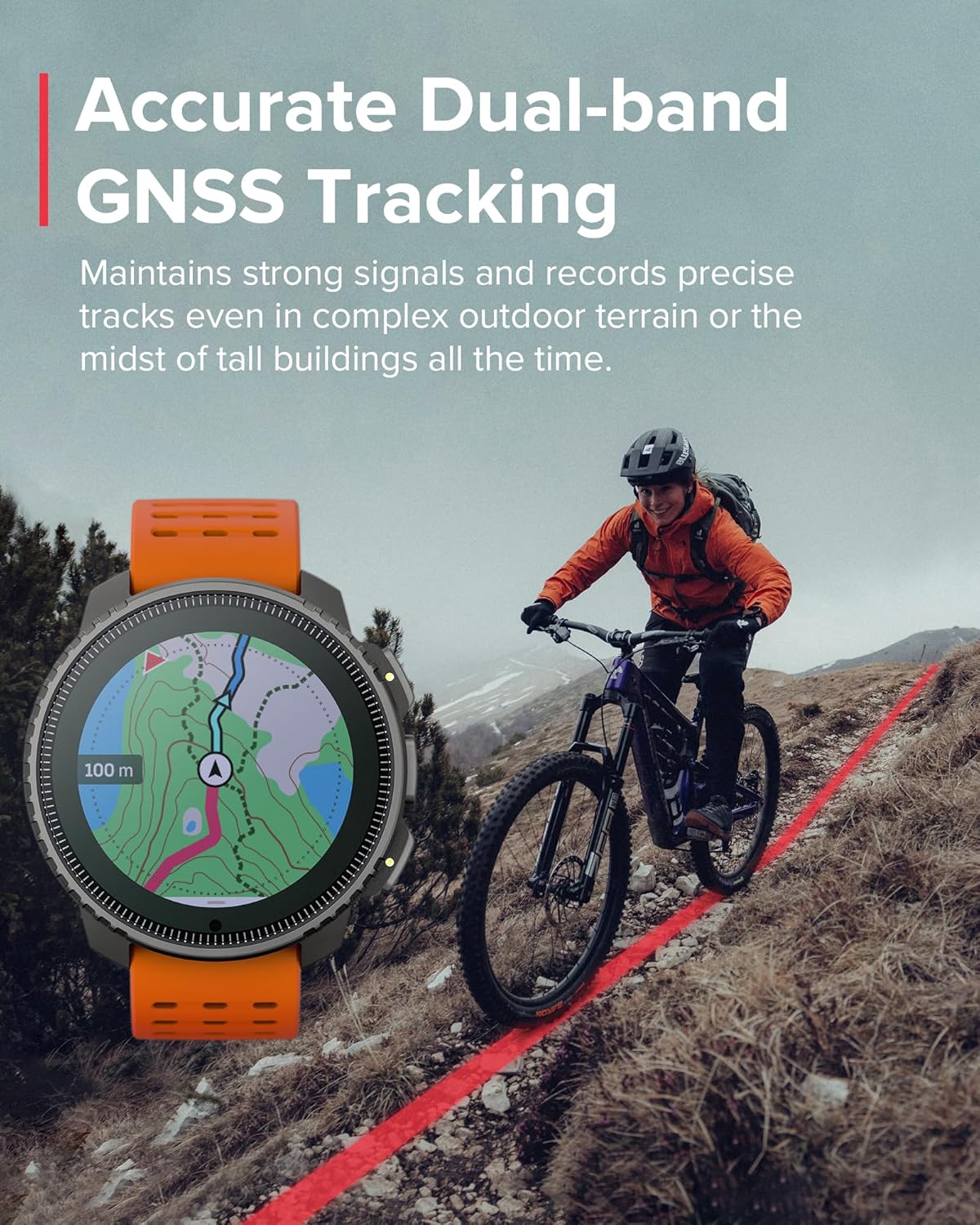 SUUNTO Vertical GPS Adventure Watch, Activity Tracker w/Dual-Band GNSS & Offline Maps, Supports 95+ Sports, Training Metrics & Recovery Insights, Solar Charging Opt. for 1yr Daily Use