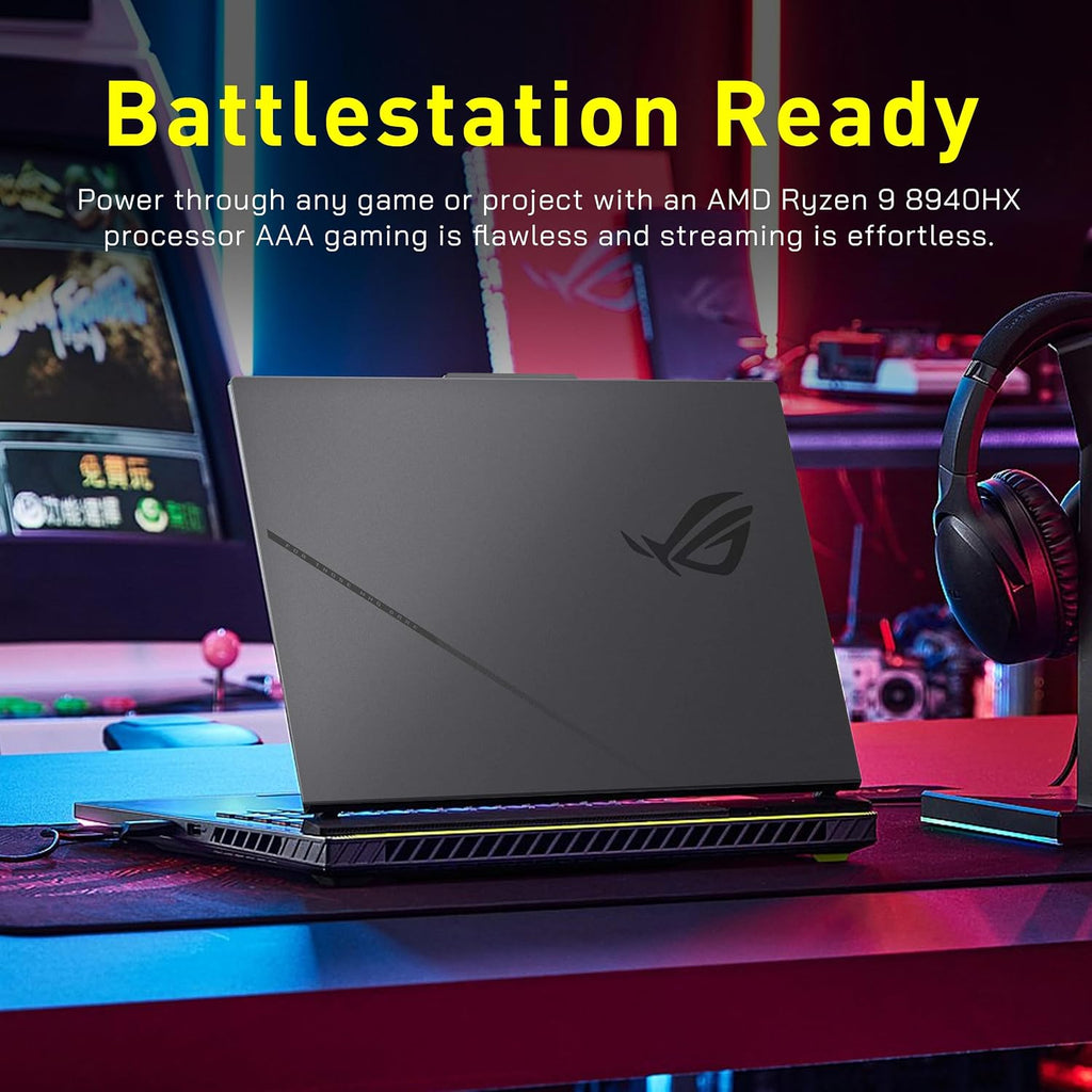ASUS ROG Strix G16 Gaming Laptop, GeForce RTX 5070 Ti 12GB GDDR7, AMD Ryzen 9 8940HX, 32GB DDR5, 2TB PCIe SSD, Backlit Keyboard, 16' WUXGA 165Hz Display, Windows 11 Pro, Gray (Renewed)