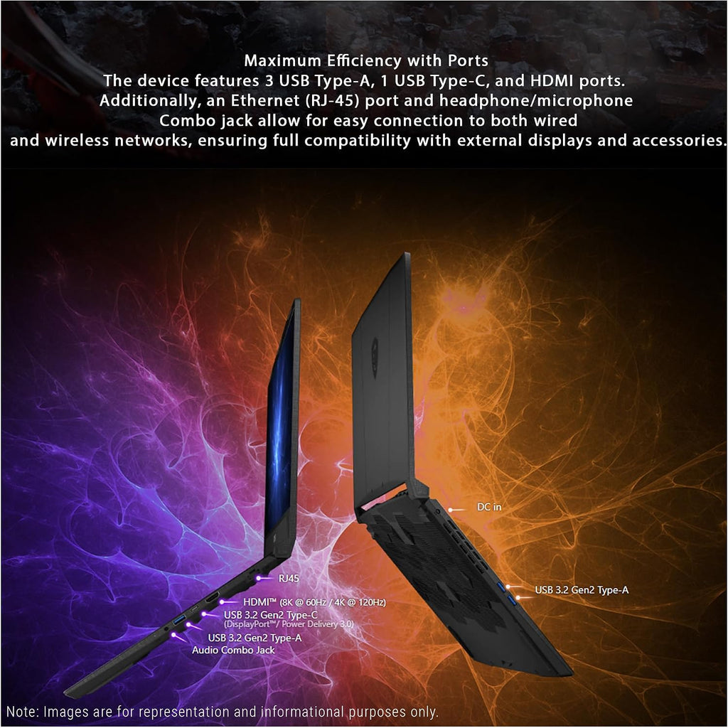 msi Katana 15 HX Gaming Laptop, Intel i7-14650HX, 48 GB DDR5 RAM, 2 TB PCIe SSD, 15.6' QHD (2560x1440) 165Hz Display, Nvidia G-Force RTX 5070, 4-Zone RGB Keyboard, W11 Home, Black