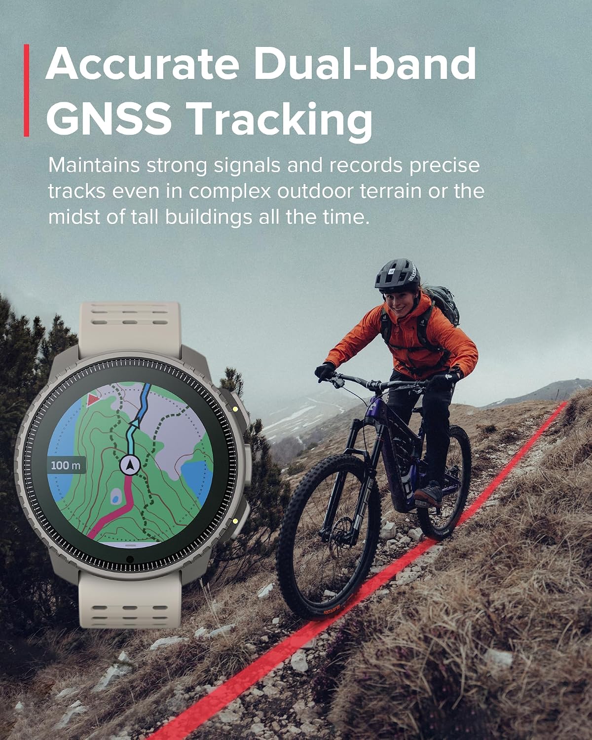 SUUNTO Vertical GPS Adventure Watch, Activity Tracker w/Dual-Band GNSS & Offline Maps, Supports 95+ Sports, Training Metrics & Recovery Insights, Solar Charging Opt. for 1yr Daily Use