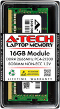 A-Tech 16GB RAM for MSI GF63 Thin Laptop | DDR4 2666MHz PC4-21300 SODIMM 1.2V 260-Pin Non-ECC SO-DIMM Memory Upgrade