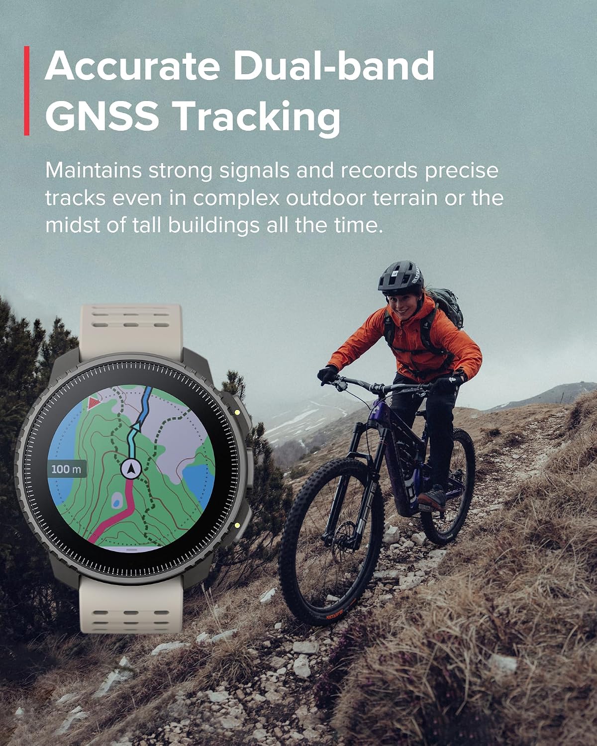 SUUNTO Vertical GPS Adventure Watch, Activity Tracker w/Dual-Band GNSS & Offline Maps, Supports 95+ Sports, Training Metrics & Recovery Insights, Solar Charging Opt. for 1yr Daily Use